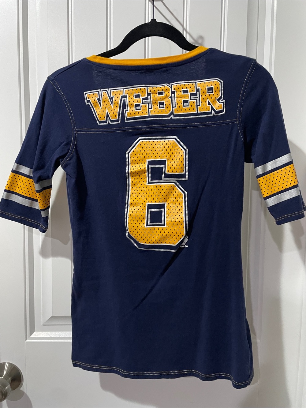Navy and Gold Nashville Predators Short Sleeve Tee - Picture 3 of 3